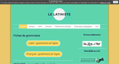 Desktop Screenshot of lelatiniste.net