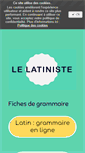 Mobile Screenshot of lelatiniste.net