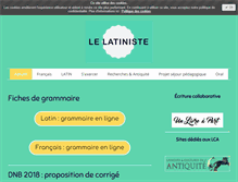Tablet Screenshot of lelatiniste.net